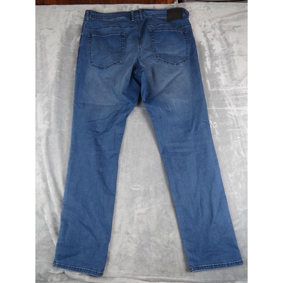 Buffalo‎ Jeans Mens Adam 40x34 Blue Slim Stretch Denim Classic Fit Straight Leg - Picture 3 of 9